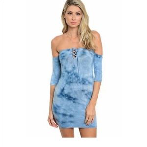 Tie-Dye Body-Con Dress